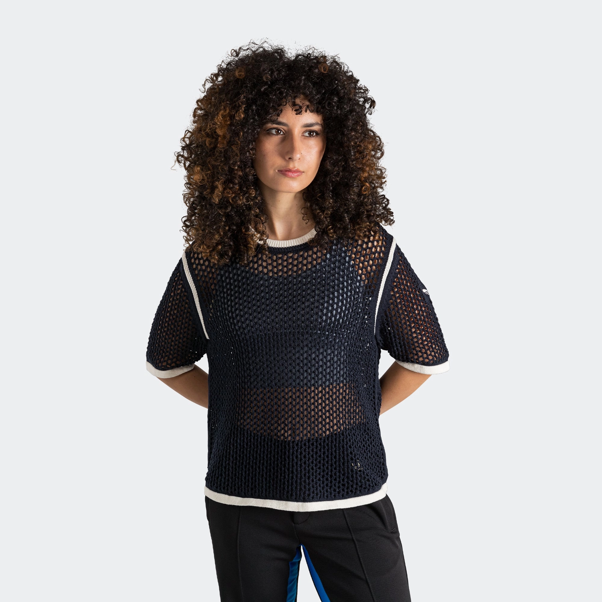 Womens Knit Tee x Wales Bonner - Night Navy