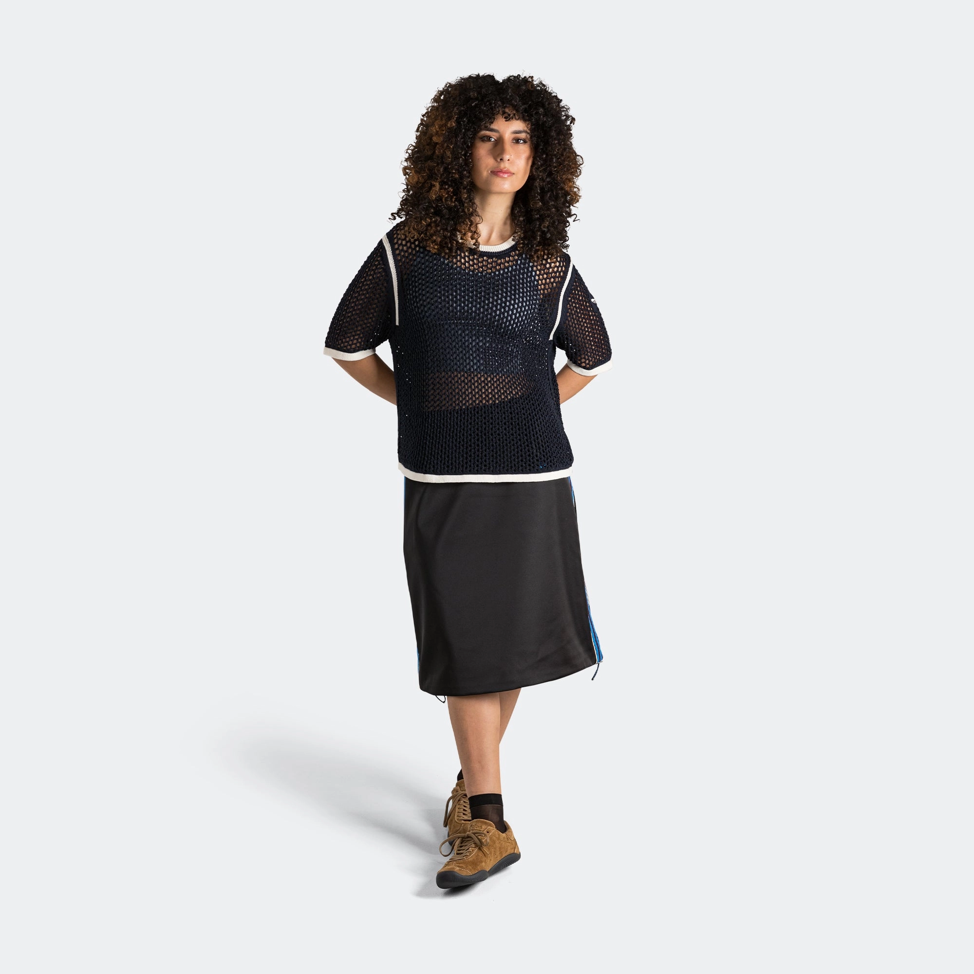 Womens Knit Tee x Wales Bonner - Night Navy