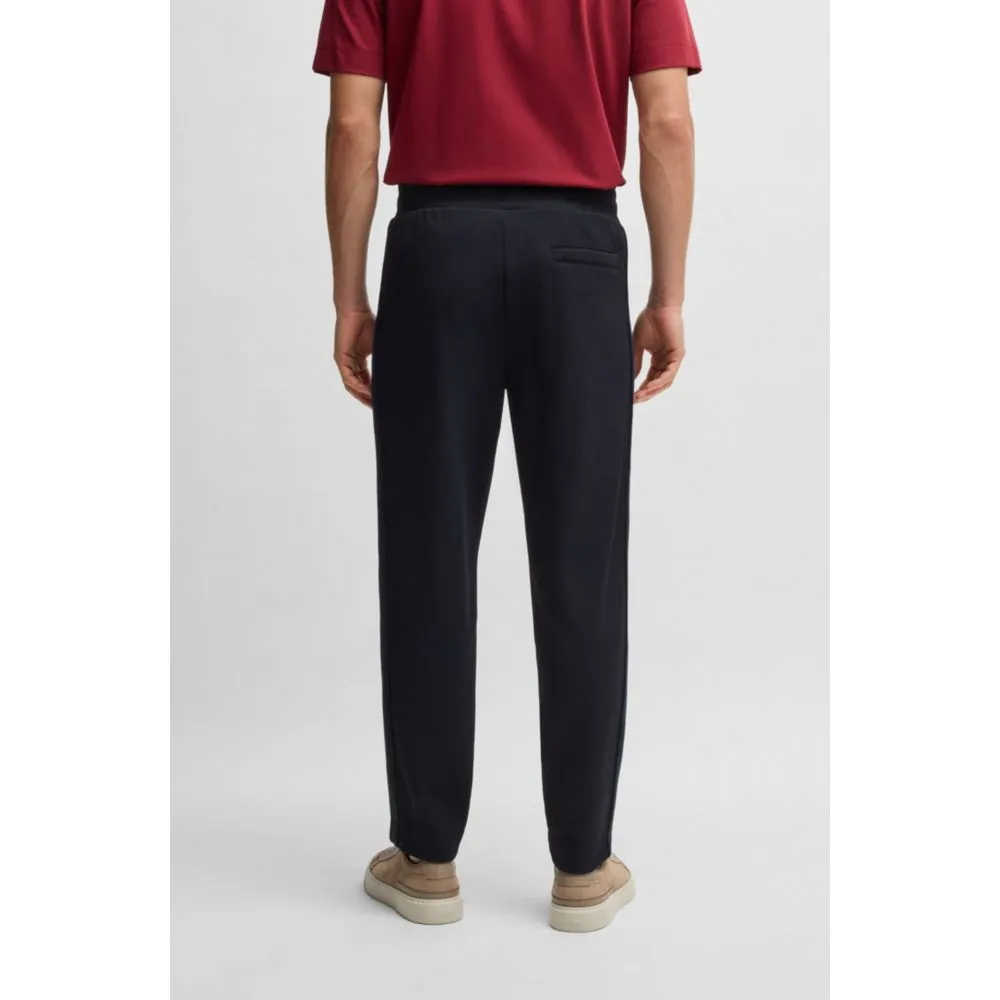 x ASTON MARTIN jersey tracksuit bottoms with perforated leather stripe