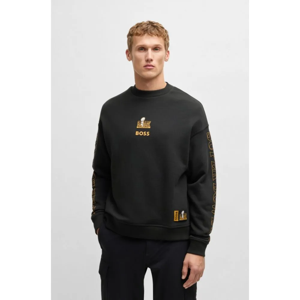 x NFL cotton sweatshirt with gold-tone embroidery