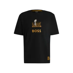 x NFL stretch-cotton T-shirt with gold-tone artwork