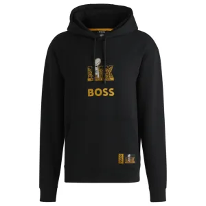 x NFL stretch hoodie with gold-tone artwork