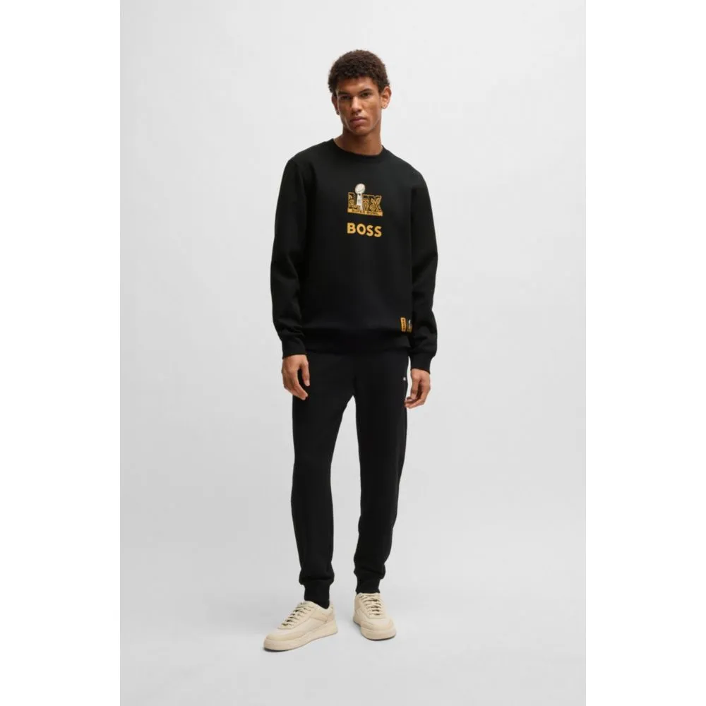 x NFL stretch sweatshirt with gold-tone artwork