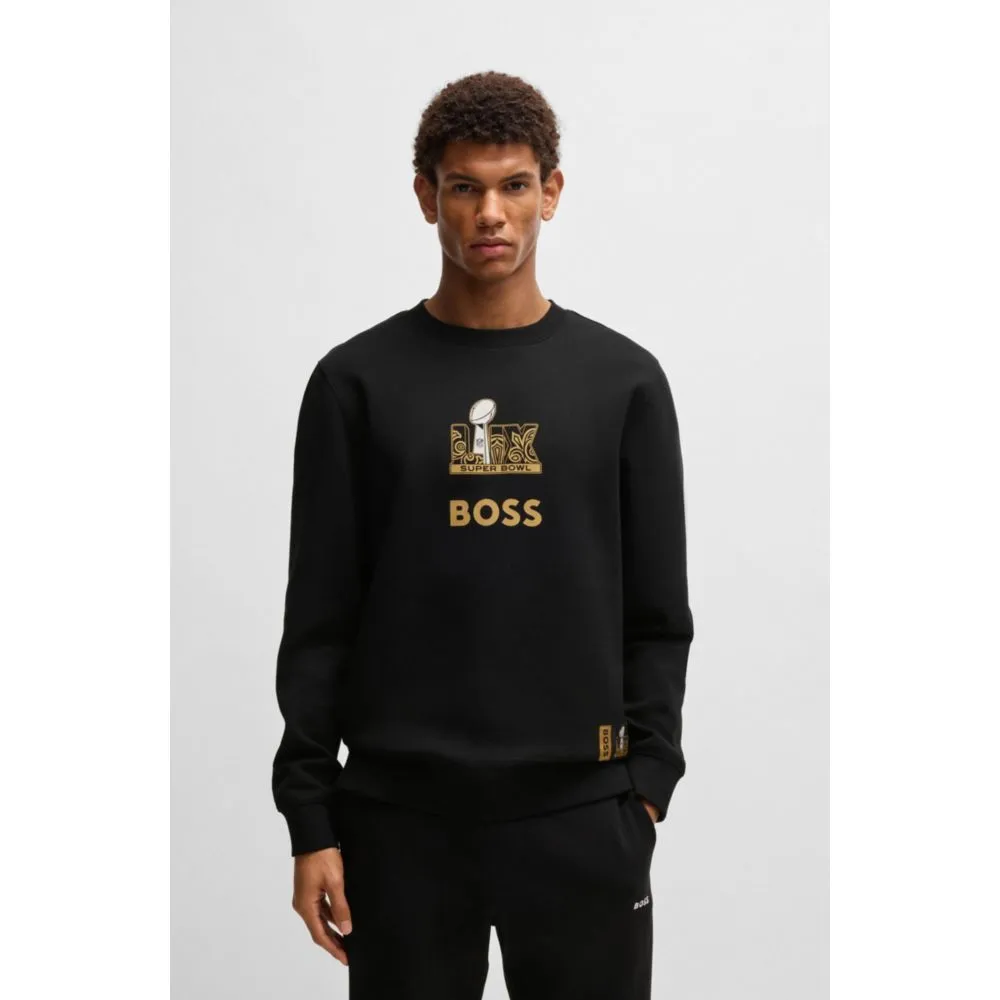 x NFL stretch sweatshirt with gold-tone artwork