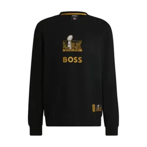 x NFL stretch sweatshirt with gold-tone artwork