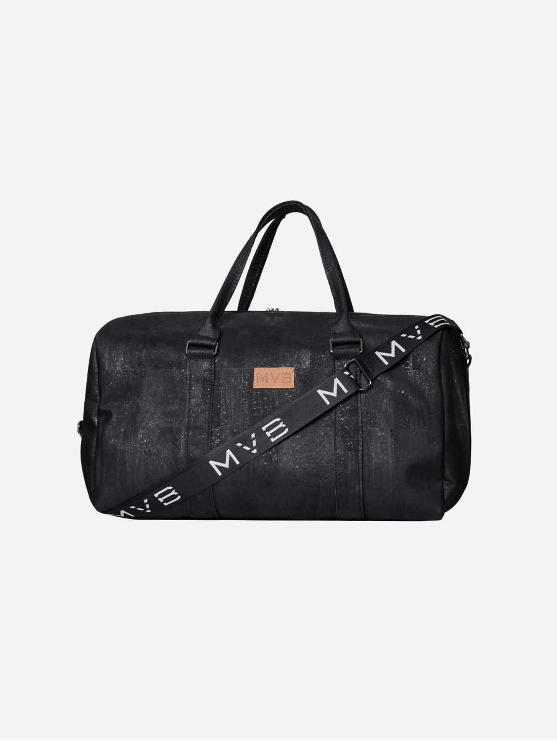 Xcape Vegan Leather Duffle Bag | Black