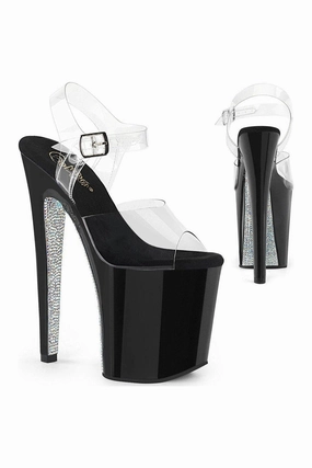 XTREME-808CRS Exotic Sandal | Clear Vinyl