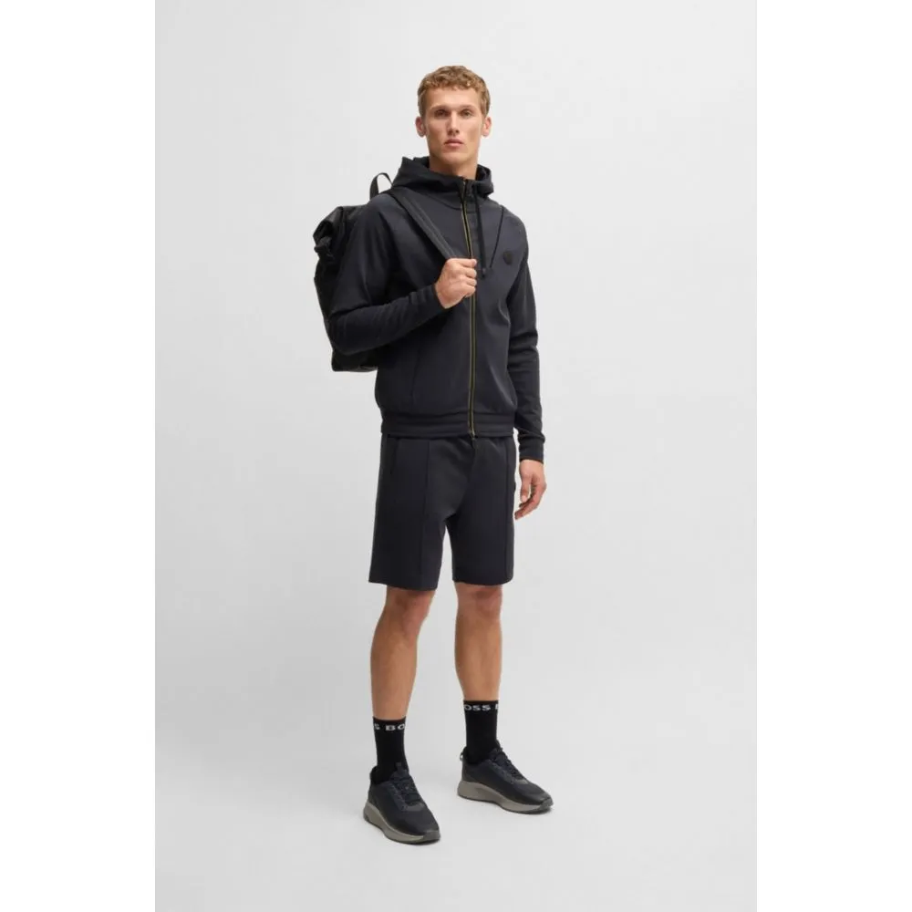 Zip-up hoodie with Double B monogram