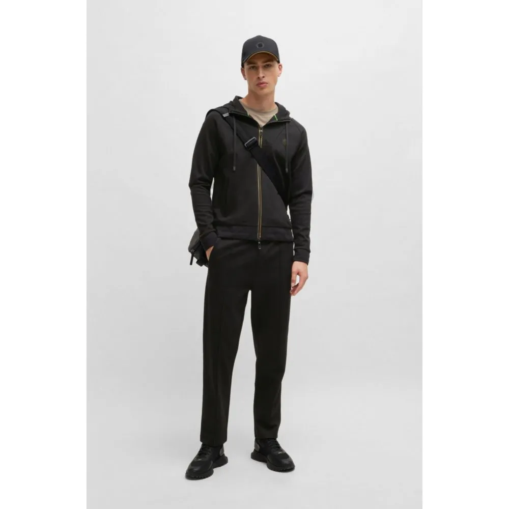 Zip-up hoodie with Double B monogram