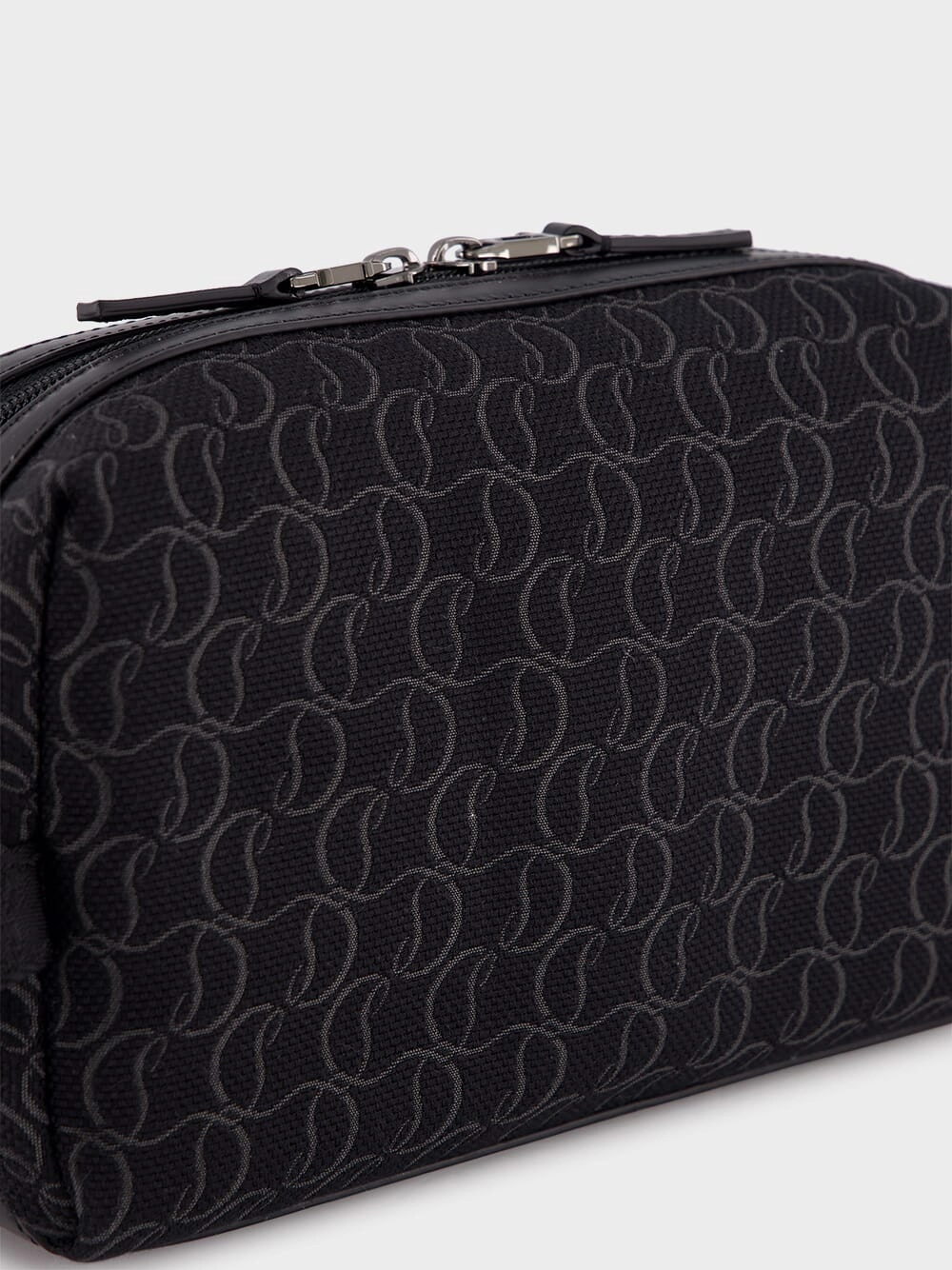 Zip N Flap Logo Jacquard Pouch