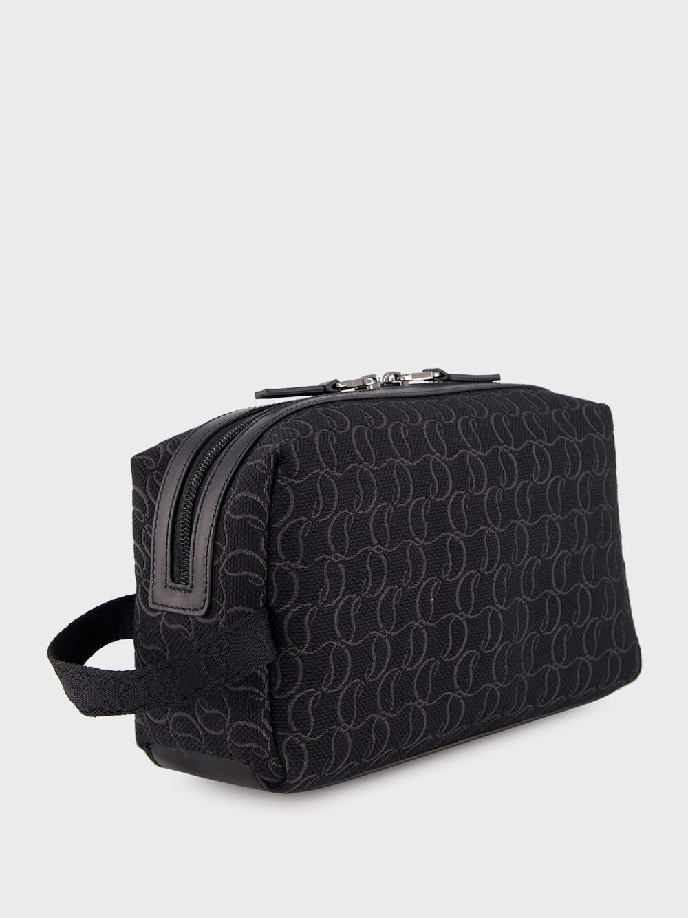 Zip N Flap Logo Jacquard Pouch