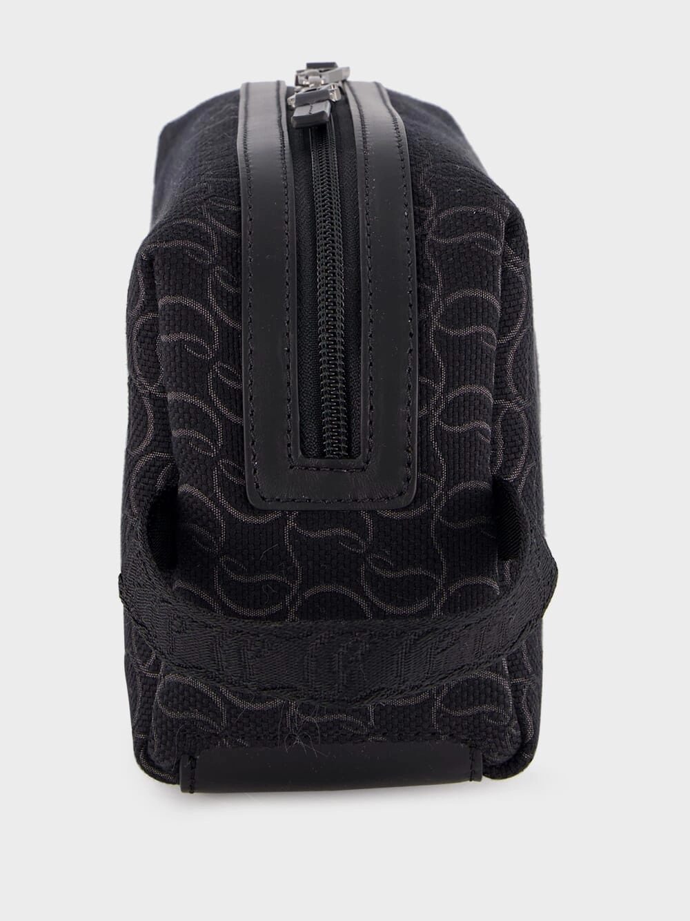 Zip N Flap Logo Jacquard Pouch